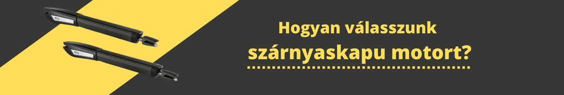 Hogyan válasszunk szárnyaskapu motort?
