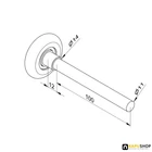 Garázskapu görgő DOCO 46 mm/11 mm/35 kg 2db