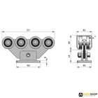 Úszókapu görgö G65/8