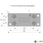 Állítható talpak – csavarozható-műszaki rajz