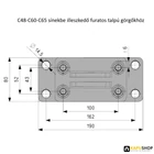 Állítható talpak – csavarozható-műszaki rajz