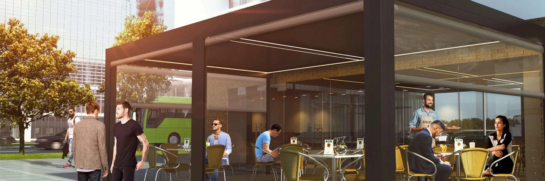 Motorizált pergola