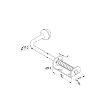 Belső tolóretesz szekcionált garázskapuhoz