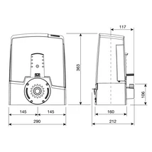 CAME BXV-04 tolókapu motor