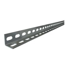 Szerelővas (3m-es szál), perforált horganyzott 3000*30*30*2mm, 20*10mm-es ovális furatokkal