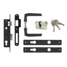 Portálzár garnitúra 4 cm fekete kulinccsel