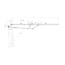 Teleszkópos összecsukható szárnyaskapu vasalat 3 méterig