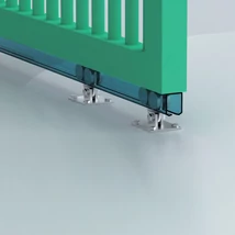 Úszókapu görgő 2140, 58x66x3 mm sínhez, úszókapuhoz
