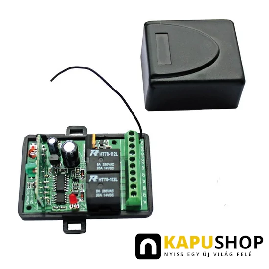 Rollkit univerzális vevőegység 433,92 Mhz, 2 csatornás
