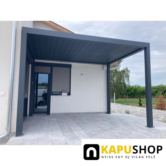 Motorline Professional Brisa Solar pergola referencia kép szemből