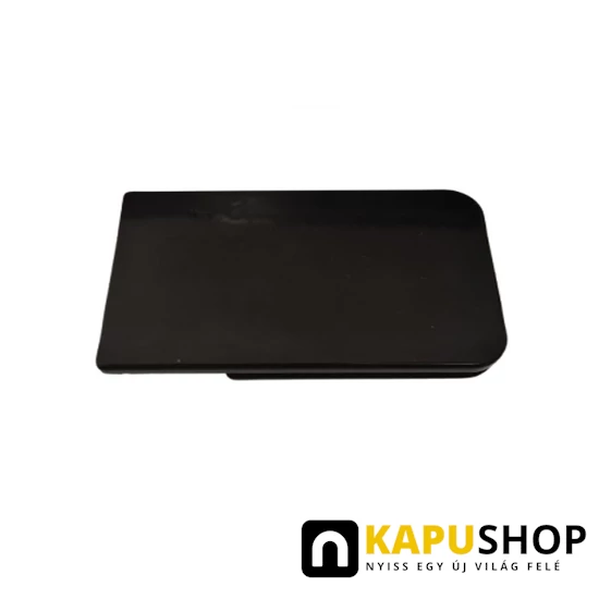 Fekete műanyag zárólap tolómotor burkolathoz