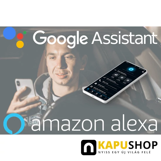 Kompatibilis Google Assistant és Mazon Alexa rendszerekkel