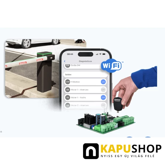 Motorline Turbo soromó Wifi modullal irányítva