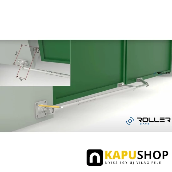 Teleszkópos összecsukható szárnyaskapu vasalat rendszer működése