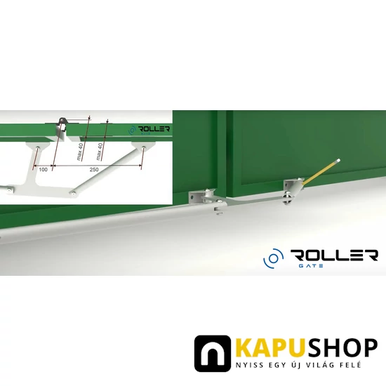 Teleszkópos összecsukható szárnyaskapu vasalat rendszer működése