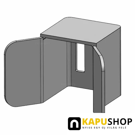 Felső kapuütköztető és kapukeret fogadókonzol 40mm