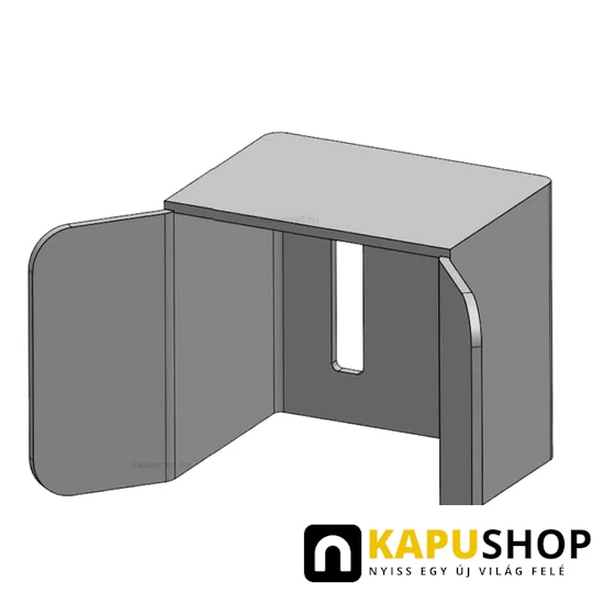 Felső kapuütköztető és kapukeret fogadókonzol 80mm