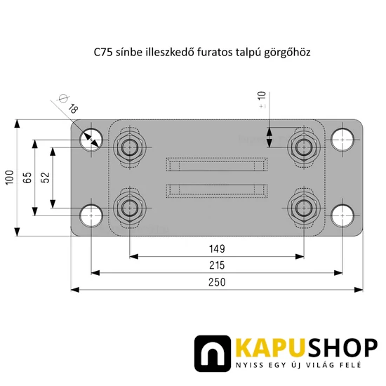 Állítható talpak – csavarozható-műszaki rajz