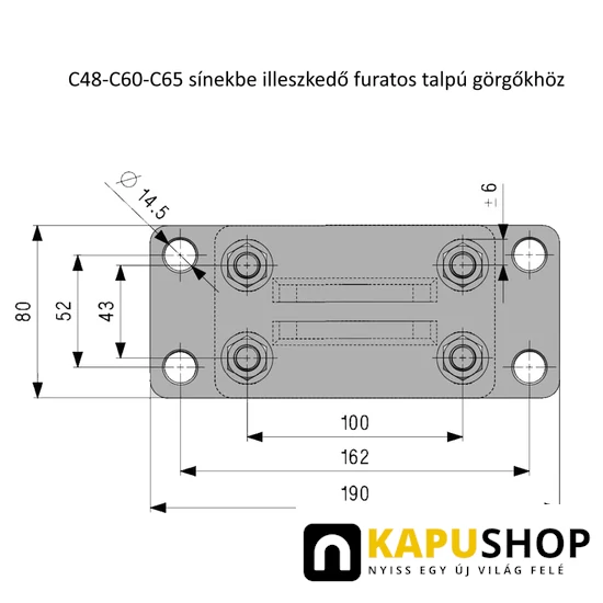 Állítható talpak – csavarozható-műszaki rajz