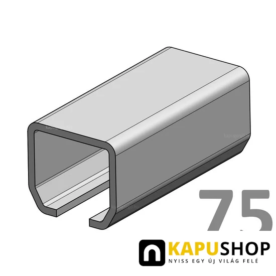Horganyzott ipari C-sín 80x75x5mm
